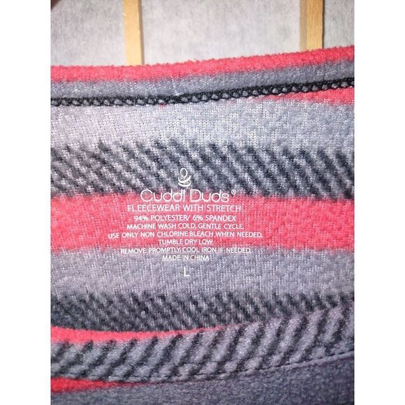 CuddlDuds Lg Striped Fleece - Picture 3 of 15